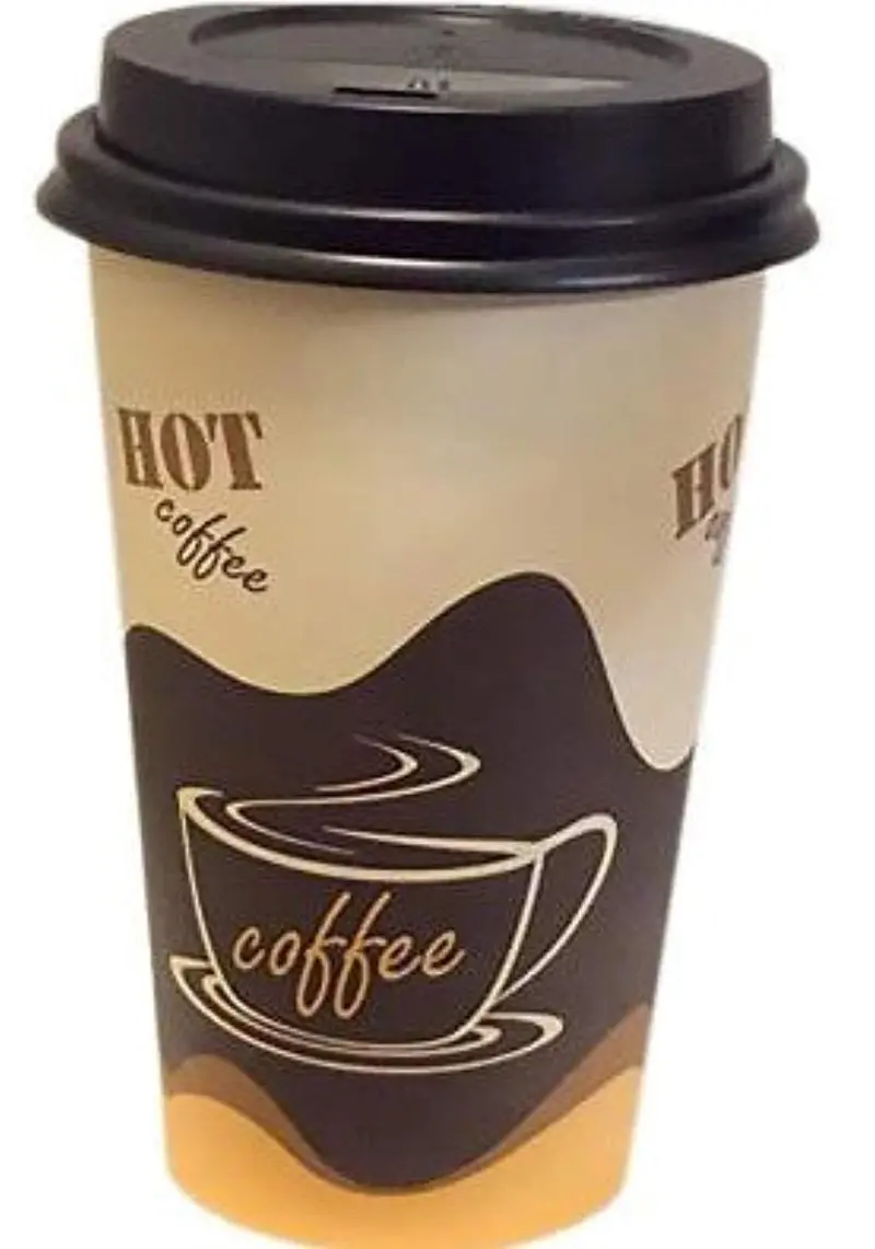 100-Pack 16Oz Paper Coffee Cups With Lids + 5 Clip-On Handles – Eco-Friendly Disposable Cups For Cafés, Offices & Events 1