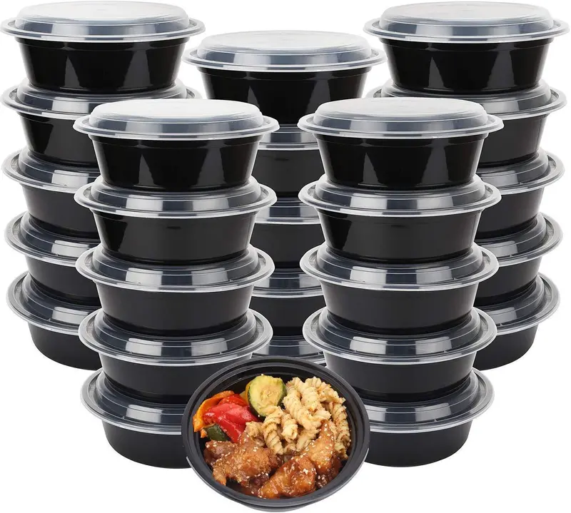 50-Piece Microwave-Safe Meal Prep Containers – 28 Oz Bpa-Free Reusable Storage Bowls With Lids 1