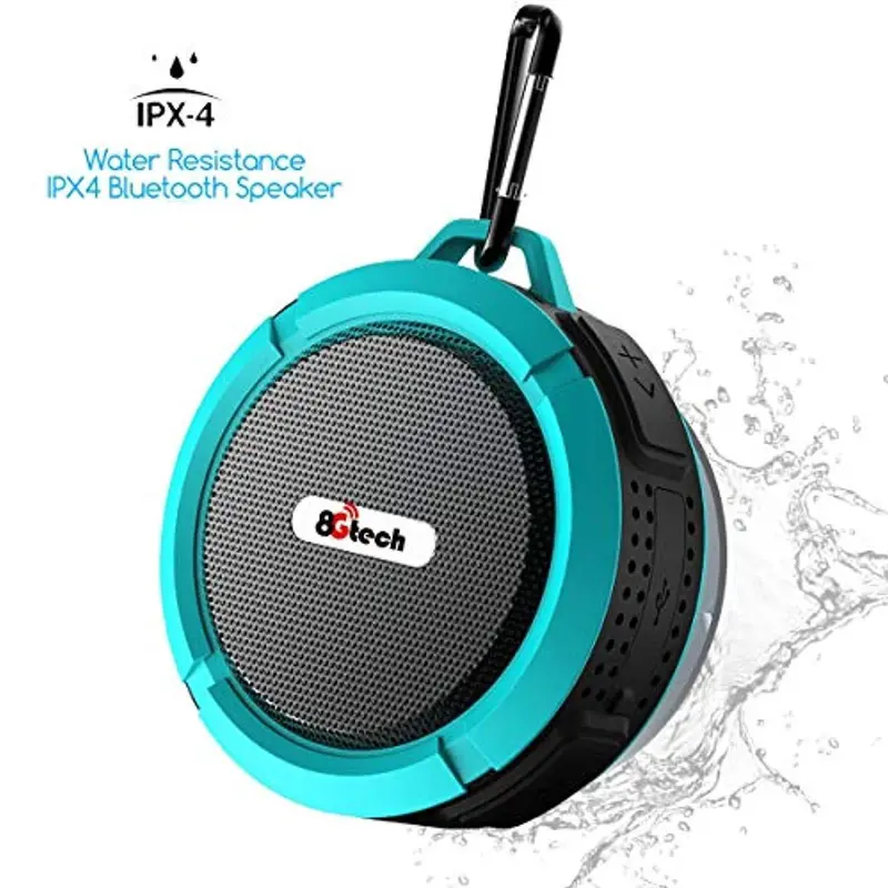8Gtech Waterproof Bluetooth Shower Speaker – Portable 5W Wireless Speaker With Suction Cup & Hands-Free Calling 1
