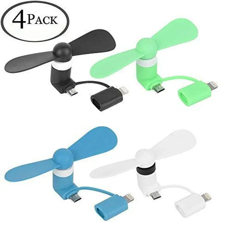 Allcaca Mini Phone-Compatible Usb Fan – Compact Colorful Portable Fan For Iphone & Android Devices 1