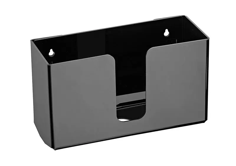 Alpine Industries Acrylic Wall-Mounted Paper Towel Dispenser – Supports Bi-Fold & C-Fold Towels In Single Or Multi-Towel Mode (Black) 1