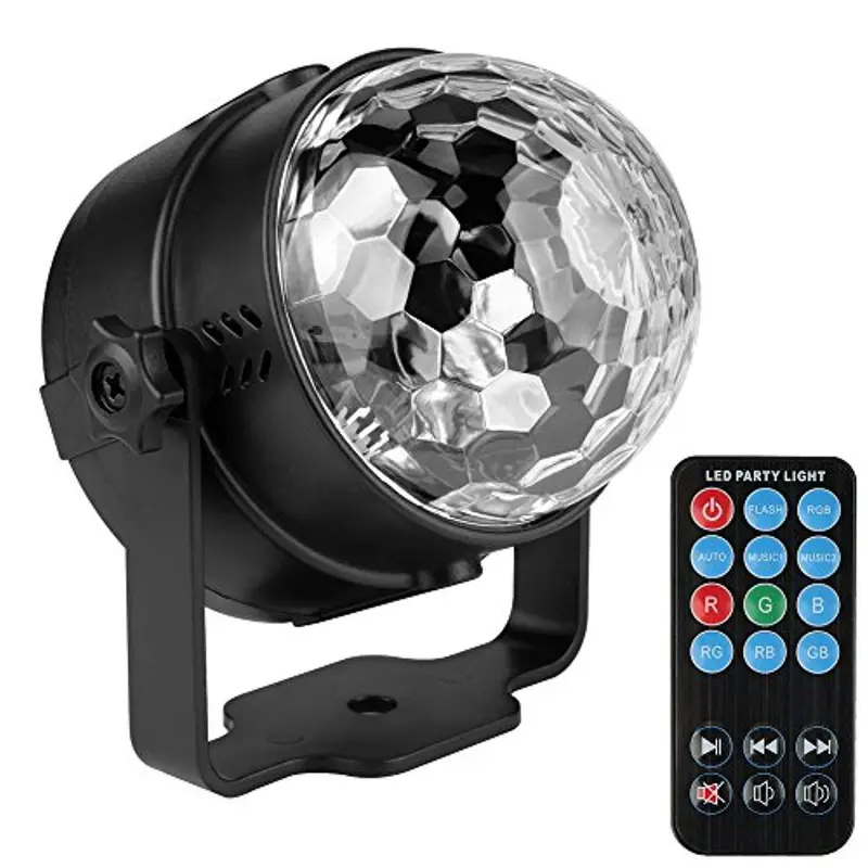Aofu 2Nd-Gen Sound-Activated Strobe Light – 7-Color Dj Party Lamp For Karaoke, Stage & Home Events 1