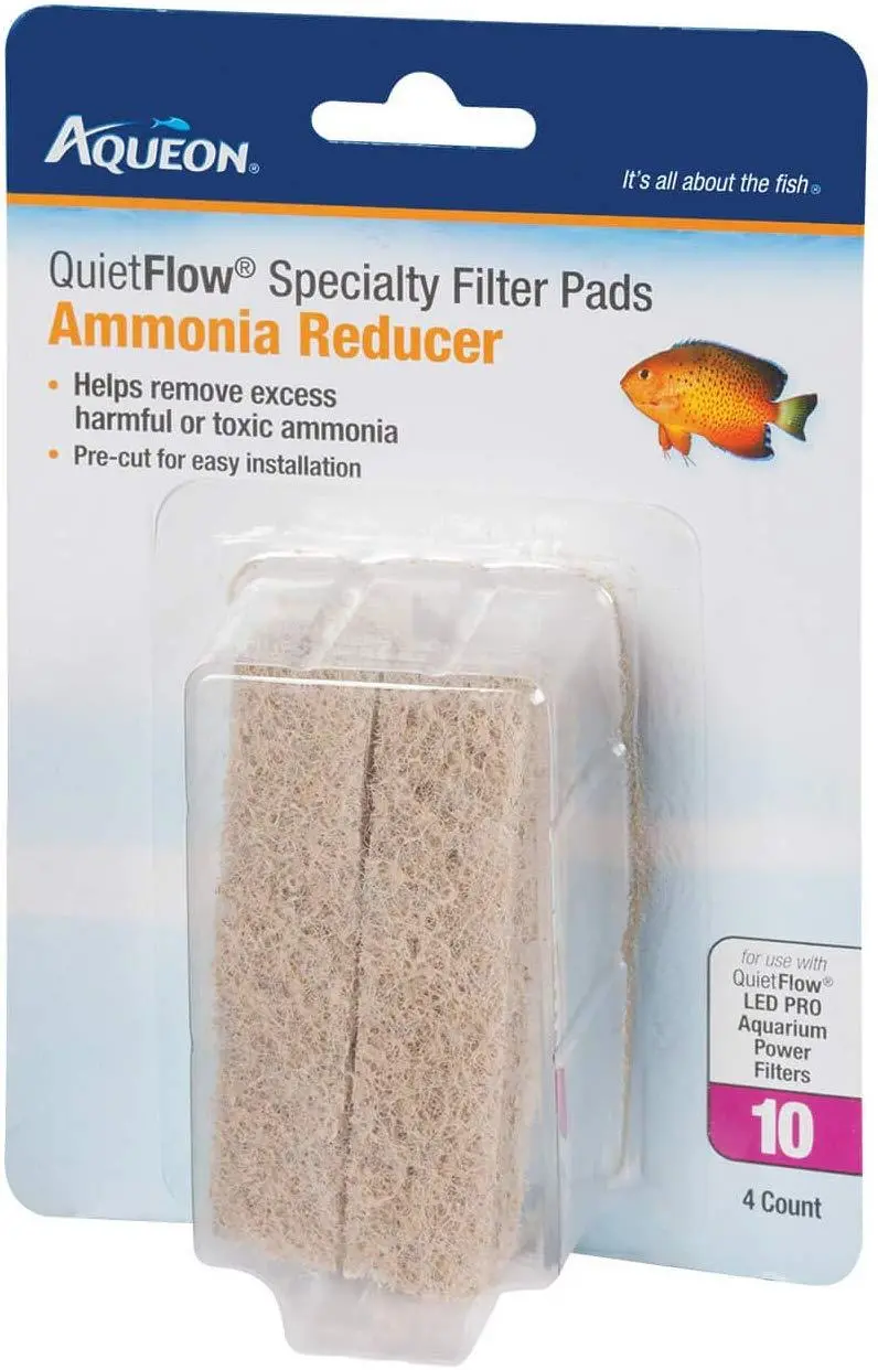 Aqueon Ammonia Remover Mini Pad — 10-Pack Chemical Filtration Cartridge For Nano Tanks 1