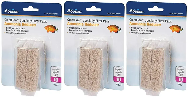 Aqueon Quiet Flow 10 Replacement Filter Pads – 3-Pack (4 Pads Per Pack) For Ammonia Reduction 1