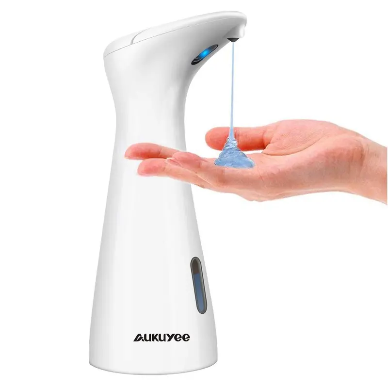 Aukuye Hands-Free Soap Dispenser Housing – White Mountable Case For Bathroom Or Kitchen Use 1