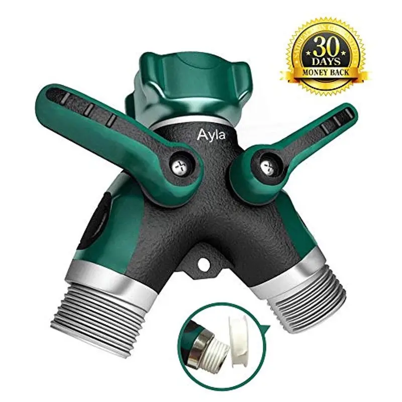 Ayla 2-Way Metal Garden Hose Splitter – Leak-Proof, Burst-Resistant Dual Outlet For Lawn And Patio Use 1