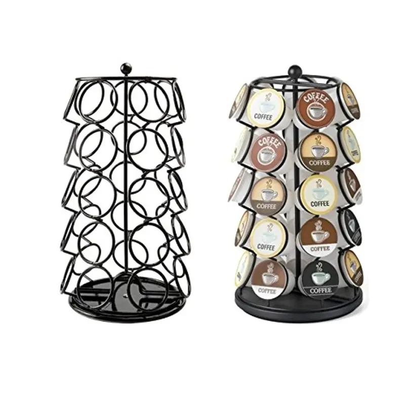 Bay State Importers K-Cup Carousel – Compact 35-Capacity Coffee Pod Holder With Sleek Black Finish 1