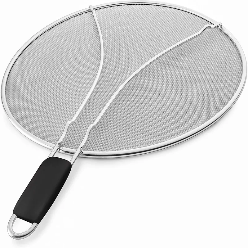 Bellemain Heavy-Duty Splatter Screen – 13-Inch Fine-Mesh Guard With Tpr Non-Slip Handle 1