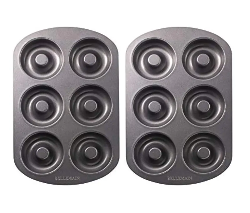Bellemain Nonstick Donut Pan Set – Two 6-Well Bakeware Pans For Perfect Homemade Treats 1