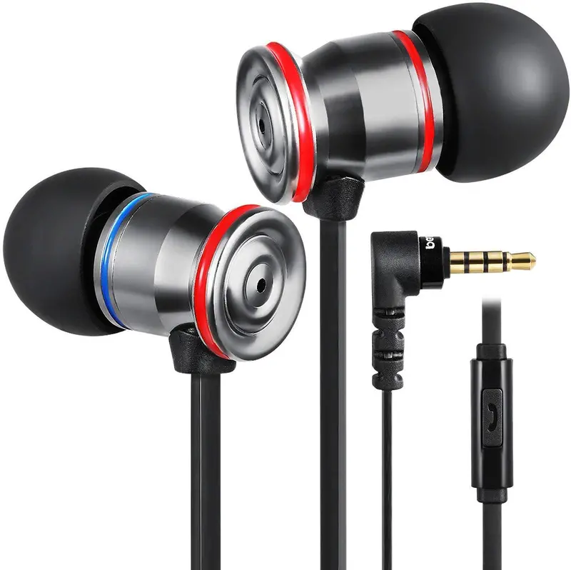 Betron Mk23 In-Ear Earphones – Noise-Isolating Wired Earbuds With Mic, Deep Bass, Flat Tangle-Free Cable For Ios & Android 1