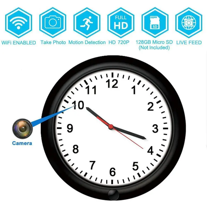 Bstcam Wifi Hidden Clock Camera – 10-Hour Battery, Motion-Activated Recording & Remote Live Streaming For Home Security 1