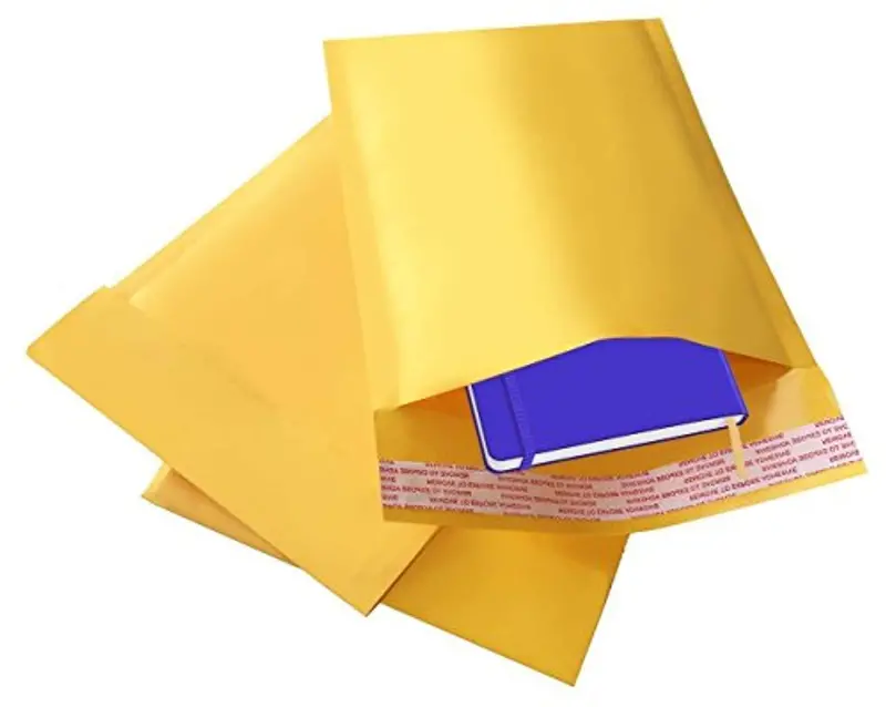 C-Pak Kraft Bubble Mailers – #0 Size (6" X 9" Interior), Adhesive Strip, Heavy-Duty Padded Envelopes (50-Pack) 1
