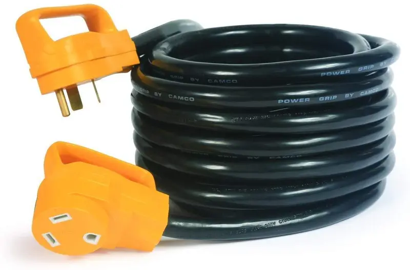 Camco Powergrip 25-Foot 30-Amp Rv Extension Cord – Heavy-Duty Outdoor Power Cable With Reinforced Jacket (Model 55191) 1
