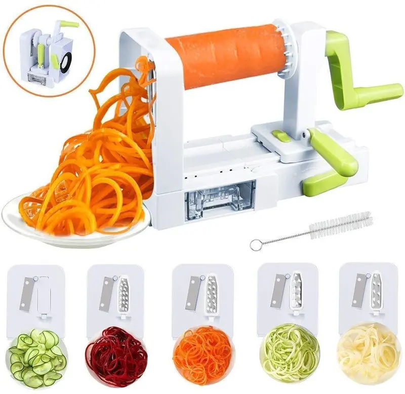 Chugod 4-In-1 Adjustable Vegetable Spiralizer – Vertical Slicer With Suction Base, Ideal For Low-Carb & Gluten-Free Cooking 2