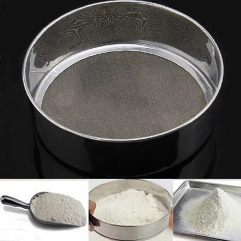 Cia Stainless Steel Fine-Mesh Flour Sifter – Adjustable Cake & Baking Sieve For Powdered Sugar, Cocoa & Spices 1
