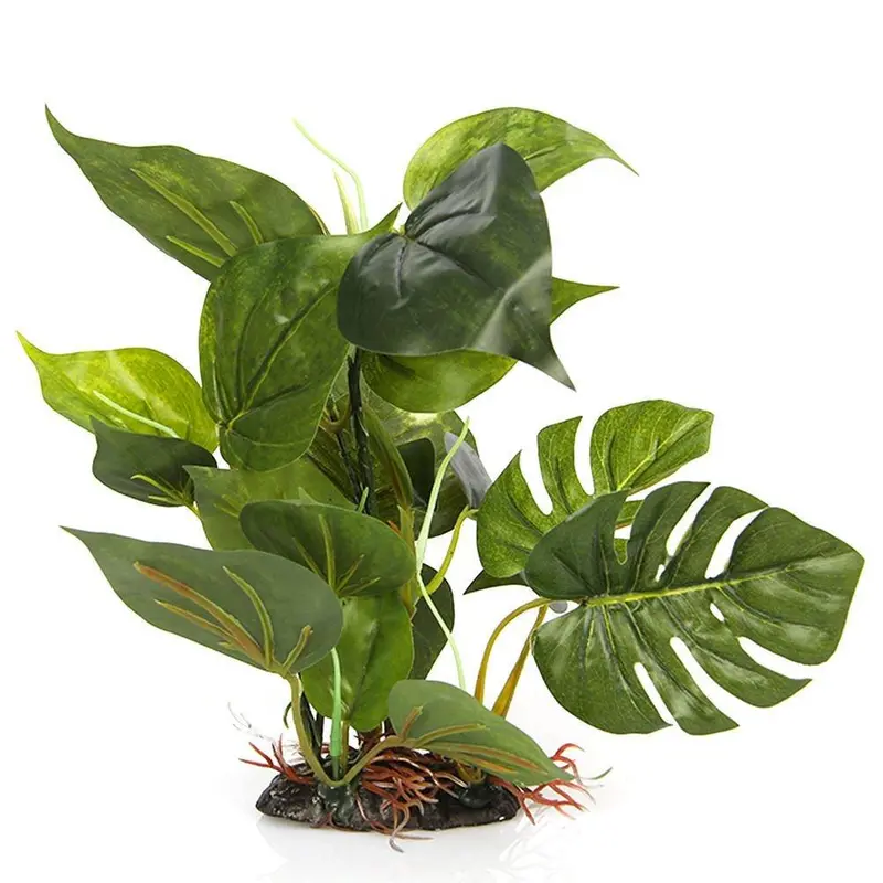 Cnz Lifelike Artificial Aquarium Plant – Green Plastic Water Grass Decor For Fish Tank Landscaping 2