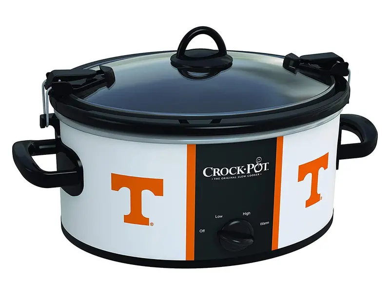 Crock-Pot Tennessee Volunteers 6-Quart Cook & Carry Slow Cooker – Collegiate-Themed Portable Crock-Pot 1