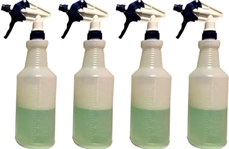 Decony 4-Pack Heavy-Duty 32Oz Spray Bottles – Leak-Proof Trigger Sprayers With Chemical-Resistant Heads & Adjustable Spray Settings 1