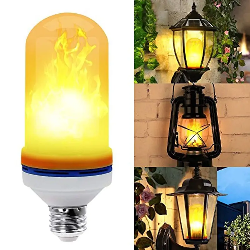 Deluxe E26 Led Flame Effect Bulb – Flickering Vintage-Style Decorative Light For Bars, Festivals & Ambience 1
