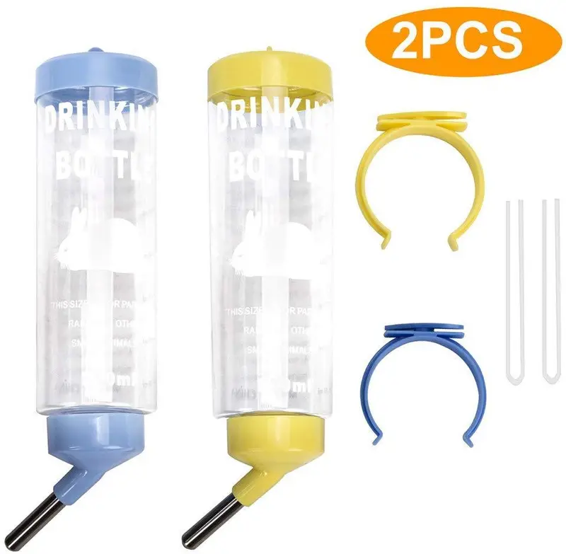 Depets Twin Pack No-Drip Bpa-Free Water Bottles – Reliable Hydration System For Small Mammals 1