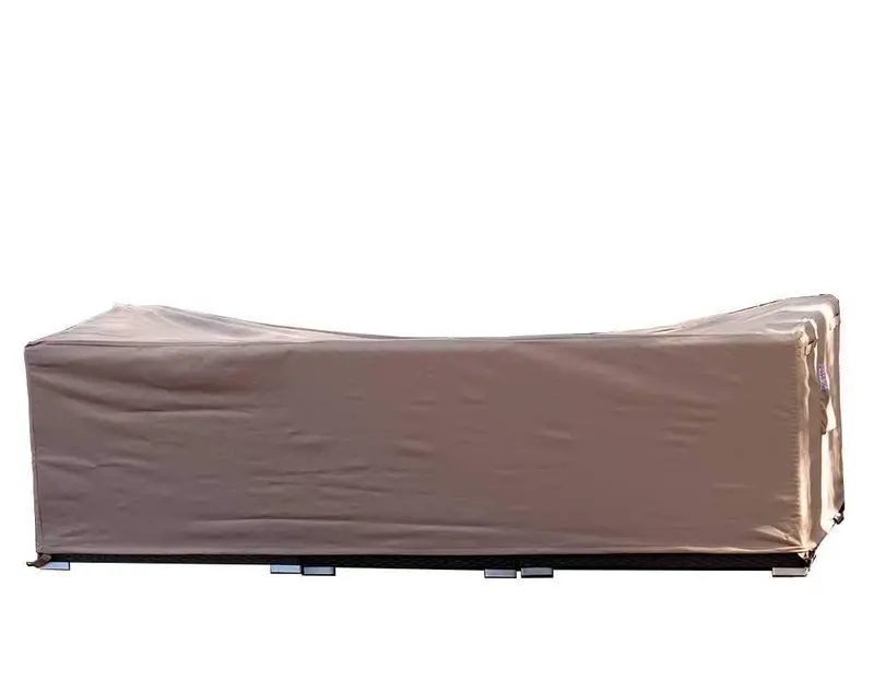 Dola Heavy-Duty Waterproof Patio Sofa Cover – Breathable Polyester Sectional Protector For Outdoor Furniture (85" X 67" X 35", Beige) 2
