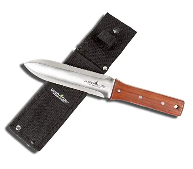 Garden Guru Hori Hori Knife – Multi-Function Stainless Steel Digging & Pruning Tool With Lightweight Nylon Sheath 1