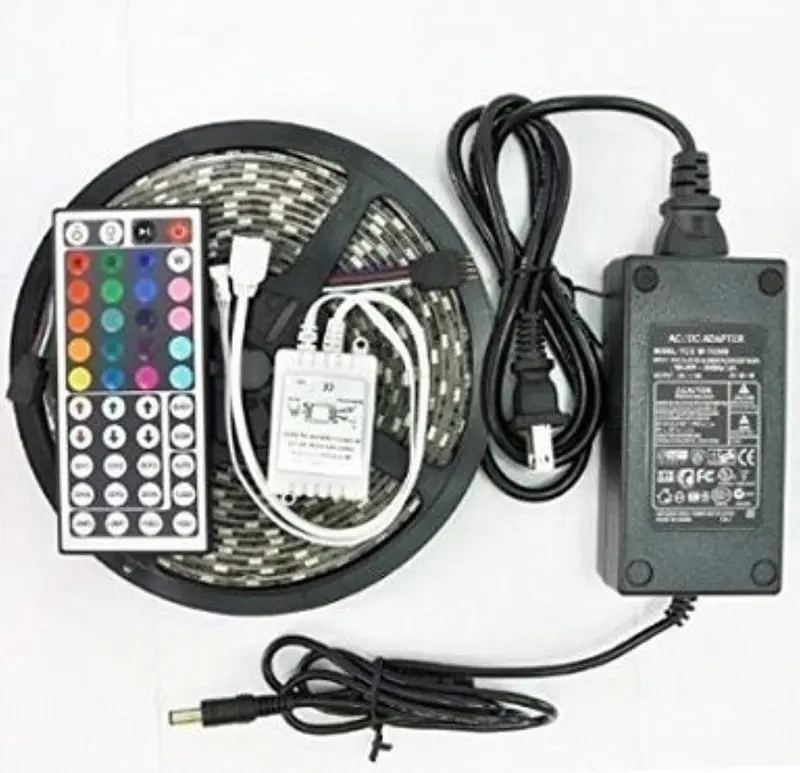 Genled 16.4-Foot Rgb Led Strip Light Kit – 300-Led Waterproof Flexible Tape With Remote And Power Supply 1