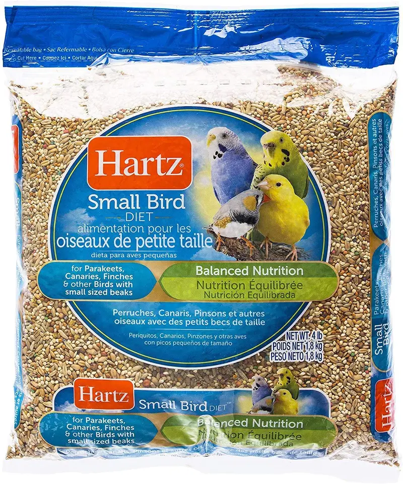 Hartz Small Bird Food Blend – 4 Lb Formula For Parakeets, Canaries & Finches 1