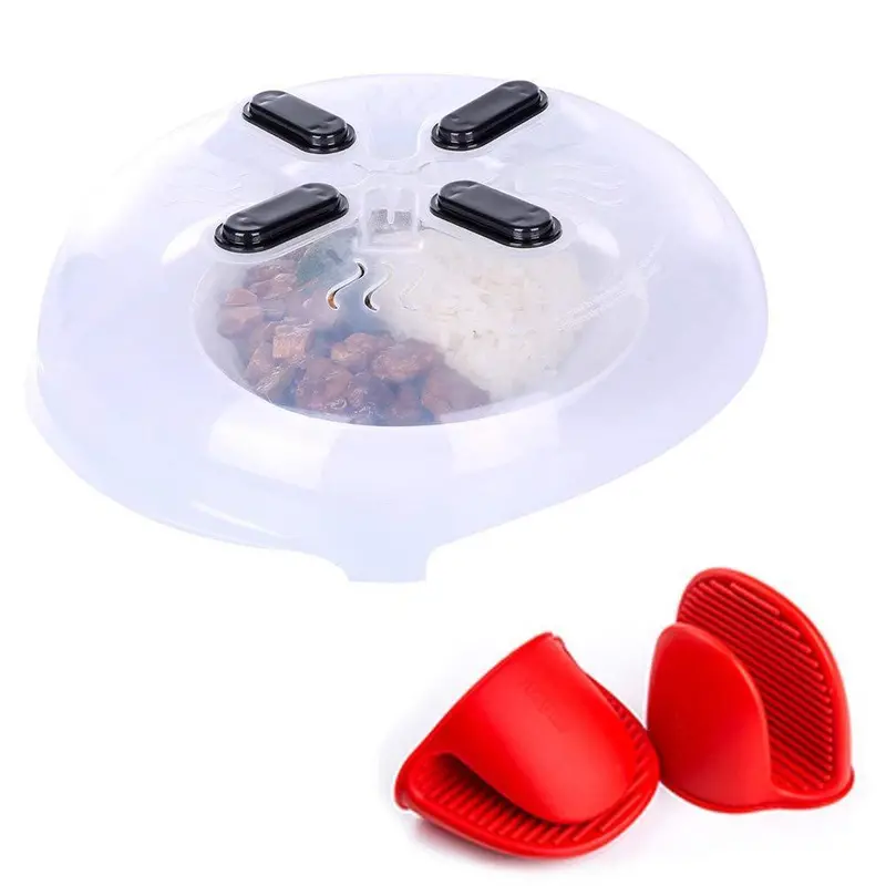 Hazie Microwave Cover – Clear Anti-Splatter Hover Lid For Mess-Free Heating 3