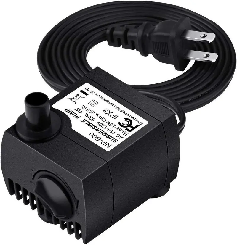 Homasy 80 Gph Submersible Aquarium Pump — Ultra-Quiet 4W Fountain & Filtration Pump With 1.8M Cord 1