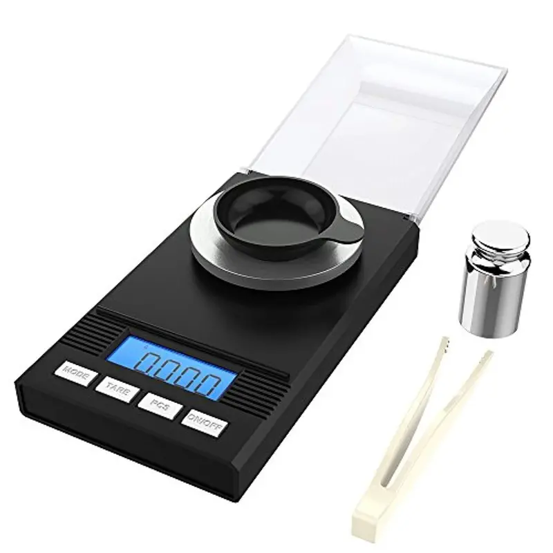 Homgeek Digital Milligram Pocket Scale – Precision Jewelry & Powder Scale With Calibration Weights, Tweezers & Lcd Display 1