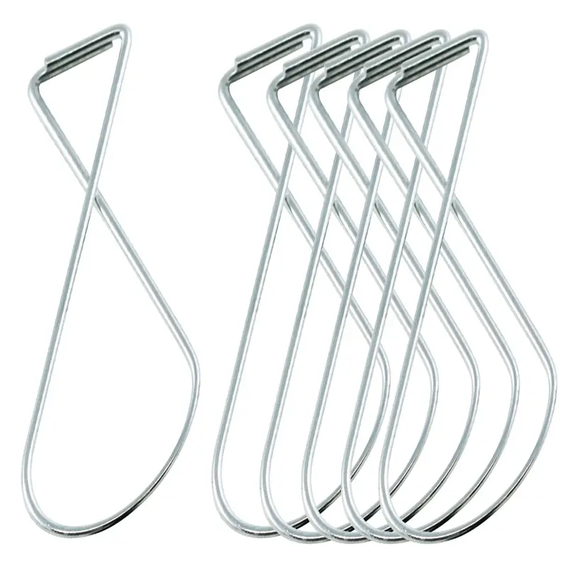 Houseables 100-Pack Ceiling Hook Clips – 2.5" Heavy-Duty Wire & Grid Hangers For Classroom, Office, Or Sign Organization 1
