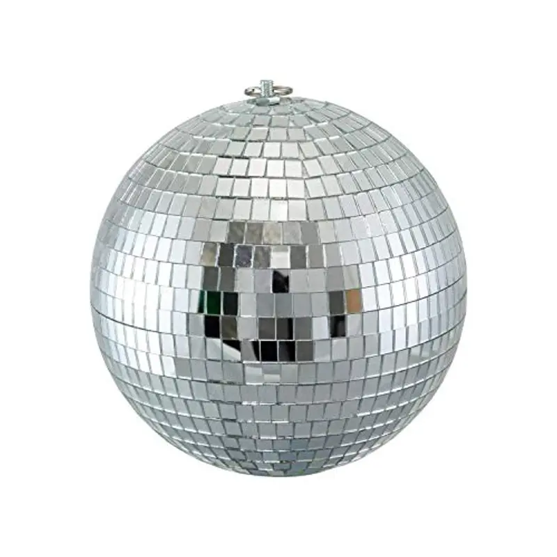 Houseables 8-Inch Rotating Mirror Ball – Reflective Hanging Disco Light For Parties & Retro Decor 1