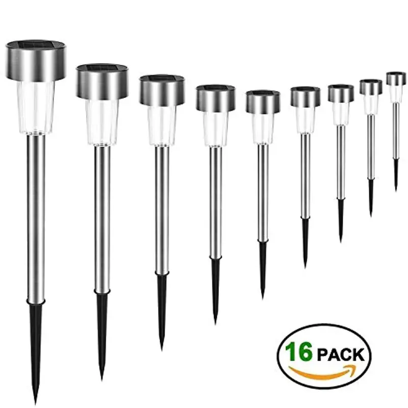 Icebbang 16-Pack Solar Path Lights – Bright, Weather-Resistant Landscape Lighting For Lawns, Decks & Walkways 1