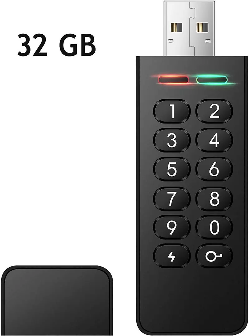 Inn'Plus 32Gb Encrypted Usb Drive – Fips-Validated Hardware-Protected Flash Drive With Keypad Security 1