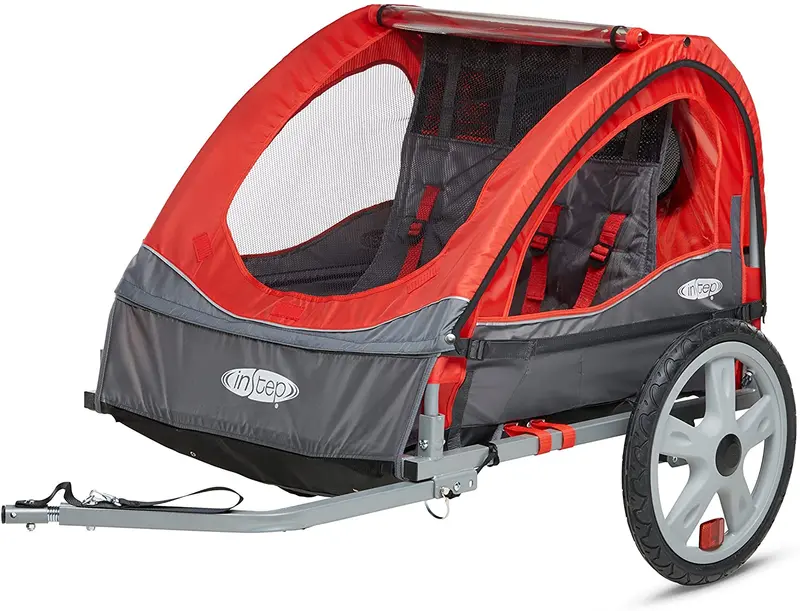 Instep Single Or Double-Seated Kids’ Bike Trailer 1