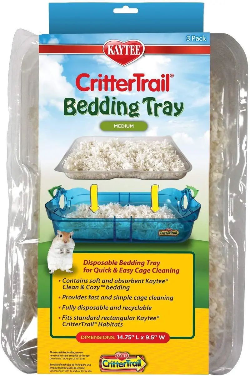 Kaytee Crittertrail Habitat Bedding Trays – Reusable Liner System For Small Pets 1