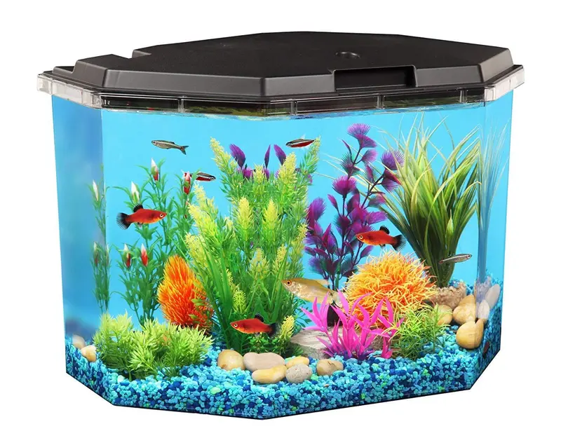 Koller Products Ap650 6.5-Gallon Starter Aquarium Kit With Led Light & Power Filter 1