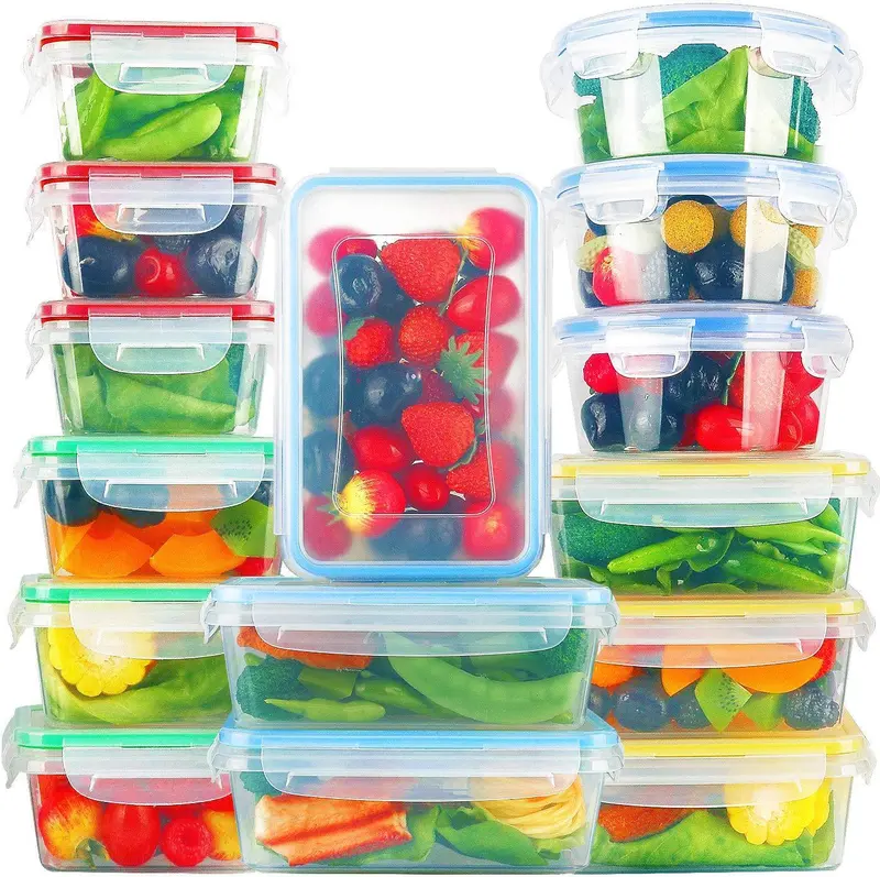 Komuee 15-Piece Bpa-Free Plastic Food Storage Set – Leak-Proof, Snap-Lock Airtight Containers For Pantry & Lunch 1