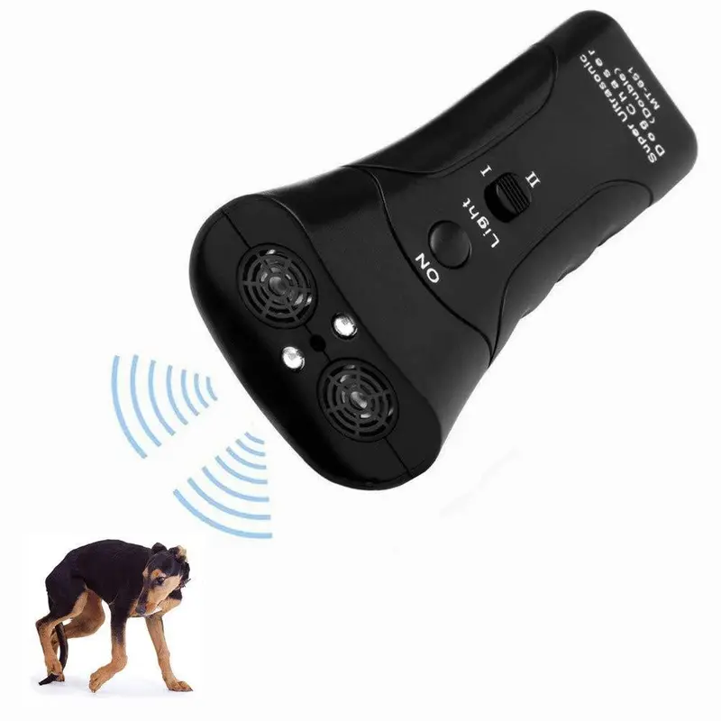 Laka Ultrasonic Dog Bark Deterrent – Silent Anti-Barking Device With Led Flashlight For Humane Training 1