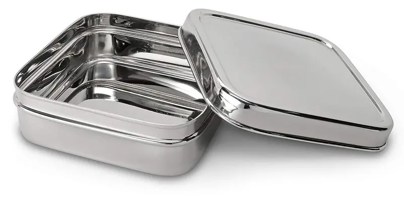 Lifestyle Block Stainless Steel Snack Container – Eco-Friendly, Compact, Bpa-Free Small Food Storage Box 1