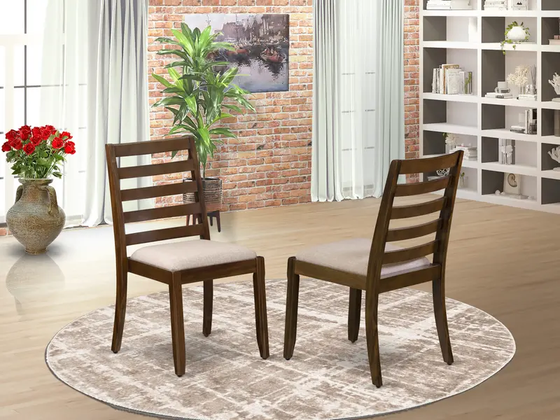 Light Tan Linen Dining Chair – Comfort-Focused Upholstery, Clean Modern Design 1