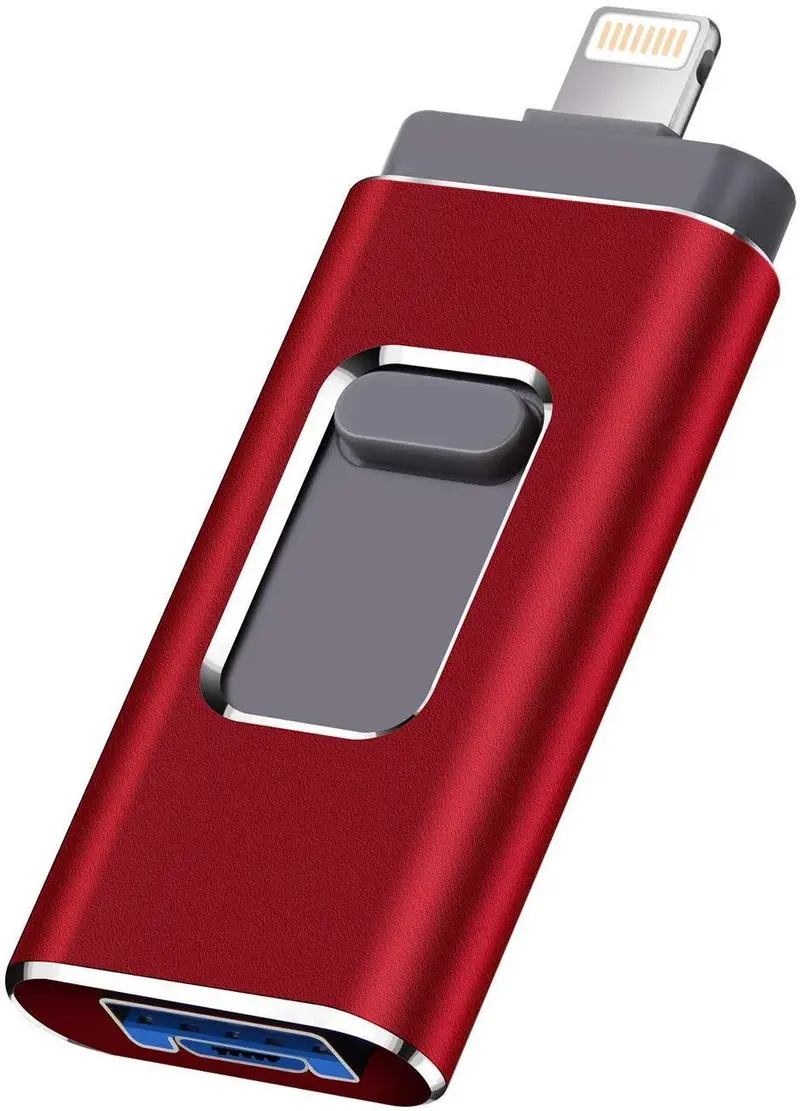 Lty 128Gb Red Iphone Photo Stick – Usb 3.0 Lightning Flash Drive For Ios, Android & Windows Backup 1