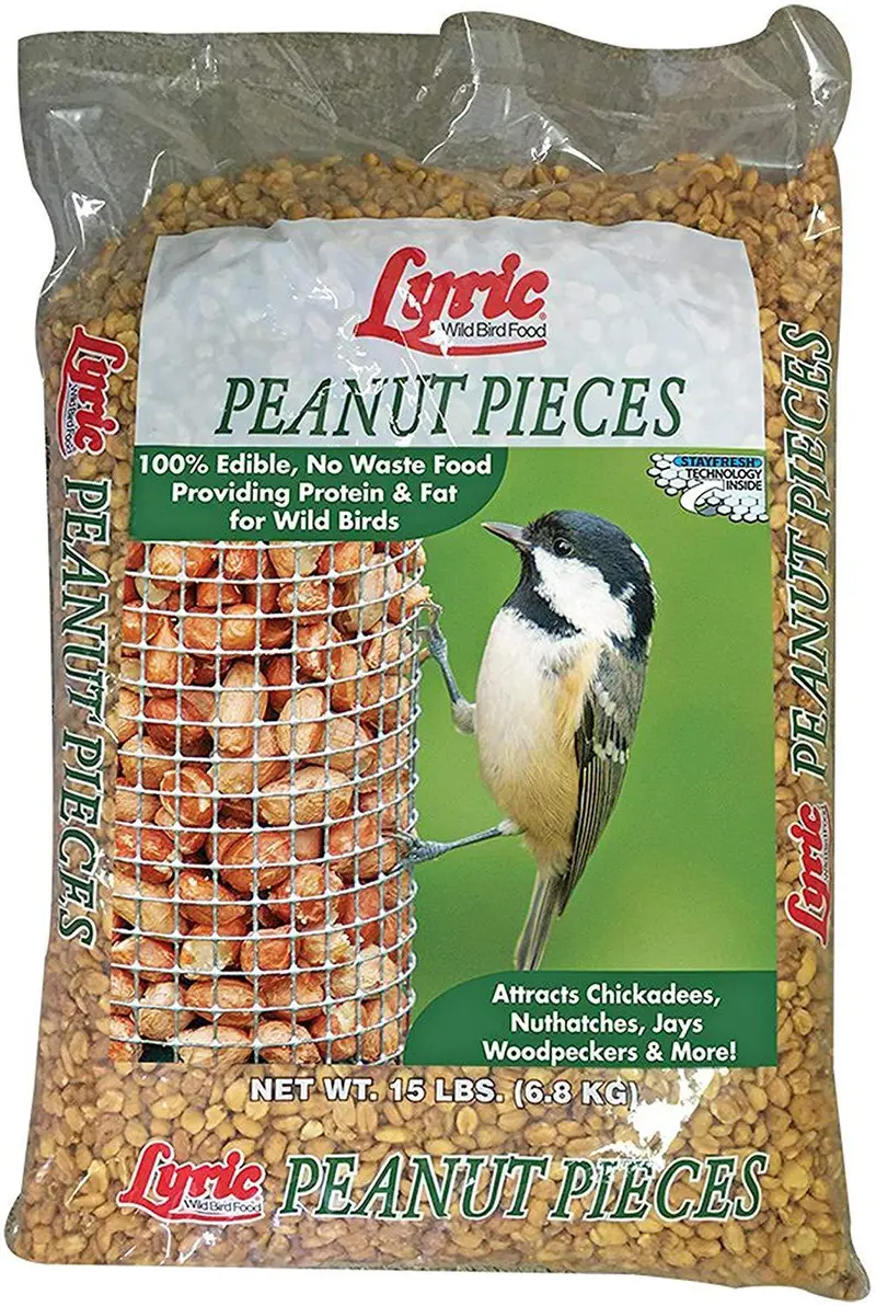 Lyric Peanut Pieces Wild Bird Food – 15 Lb High-Protein No-Mess Blend 2