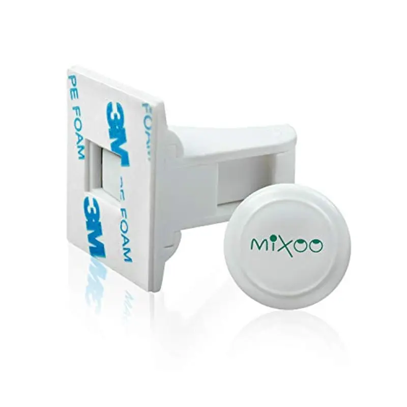 Mixoo Magnetic Cabinet Locks – Tool-Free Childproofing Kit For Drawers, Closets, And Cupboards (16 Locks + 3 Keys) 1
