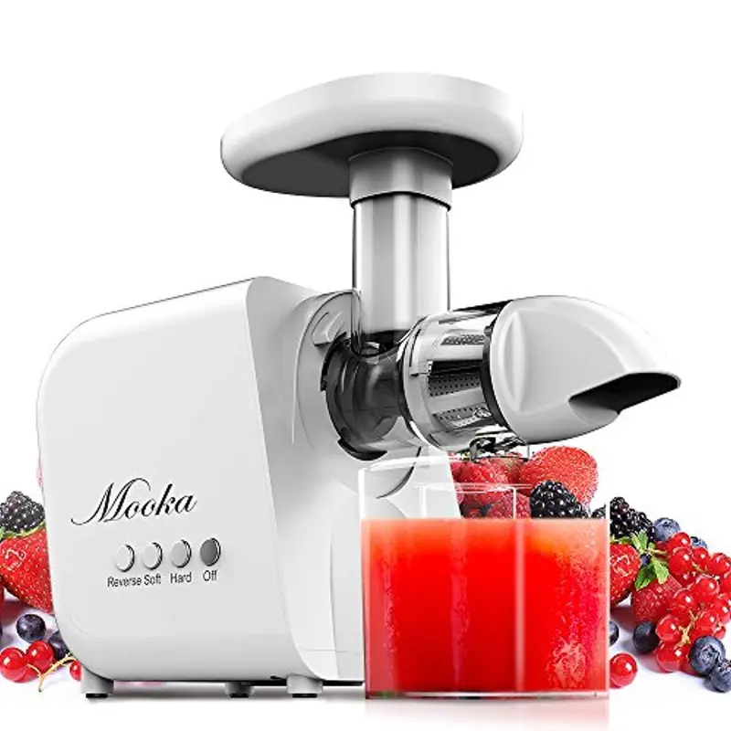Mooka Cold Press Juicer – Quiet Masticating Extractor With Reverse Function & High-Yield Nutrition Retention 1
