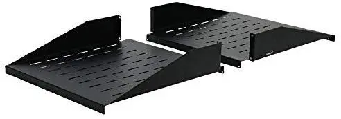 Navepoint 2U Relay Rack Mount Shelf – 19-Inch Center-Weight Steel Data Networking Shelf, 38-Inch Depth 1