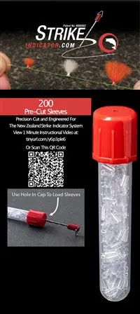 New Zealand Pre-Cut Fly-Tying Sleeves & Storage Vial Set 1