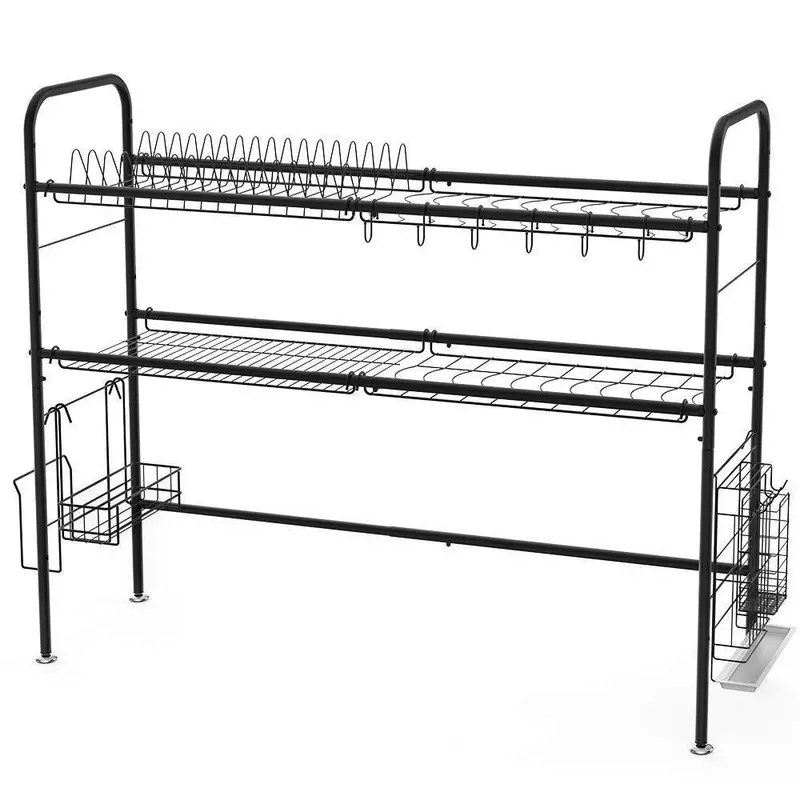 Nex Over-The-Sink Roll-Up Dish Drying Rack – Compact, Space-Saving Stainless Steel Drainboard 1