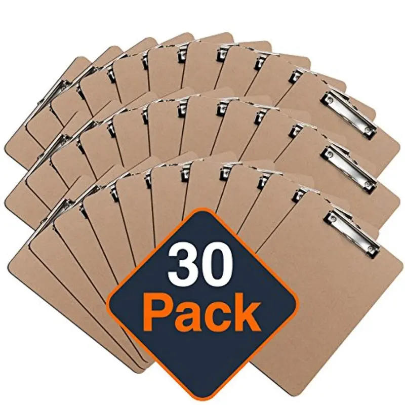 Office Solutions Direct Eco-Friendly Clipboard Pack – 30 Low-Profile Hardboard A4/Letter-Size Boards For Classrooms & Offices 1